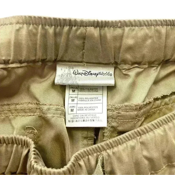 Vtg Walt Disney World Khaki 3 Tier Outdoor Convertible Zip Lightweight Pants (M) - Picture 12 of 16